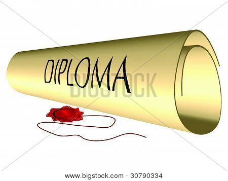 Diploma és viasz pecsét