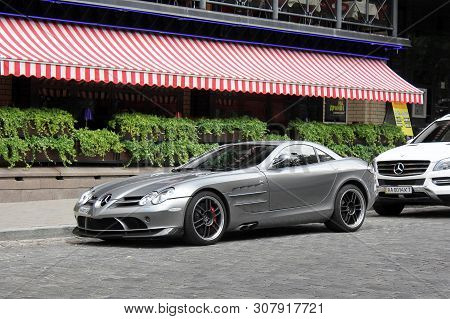 Kiev, Ukraine - September 5, 2017:  Mercedes-benz Slr Mclaren 722 Edition