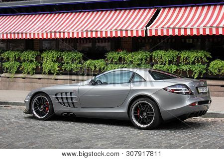 Kiev, Ukraine - September 5, 2017:  Mercedes-benz Slr Mclaren 722 Edition