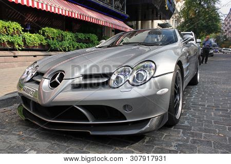 Kiev, Ukraine - September 5, 2017:  Mercedes-benz Slr Mclaren 722 Edition