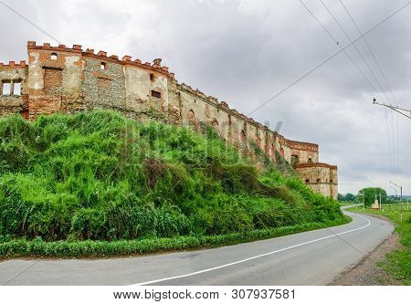 Ancient Stone And Brick Medzhybizh Fortress Of The 14-16th Centuries, Part Of South East Defense Wal