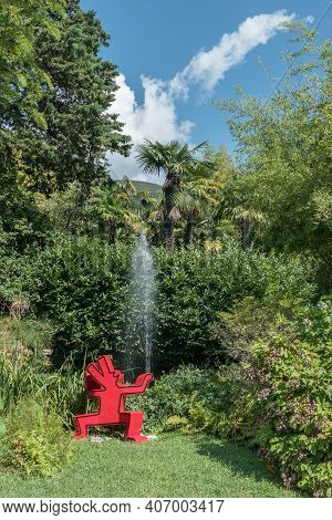 André Heller Botanical Garden. Gardone Riviera (bs), Italy - August 25, 2020