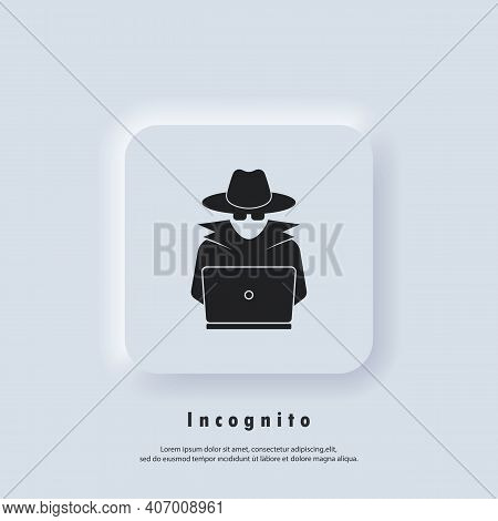 Incognito Icon. Incognito Logo. Browse In Private. Spy Agent, Secret Agent, Hacker. Vector. Ui Icon.