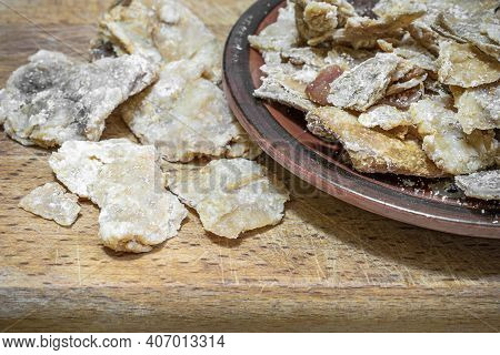 Traditional Serbian Dish Made Of Lard, Greaves