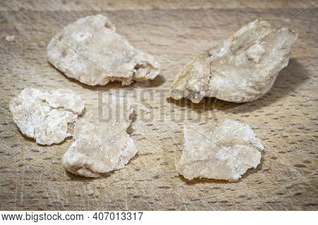 Macro On The Blurred Background Of The Serbian Traditional Dish Cvarci
