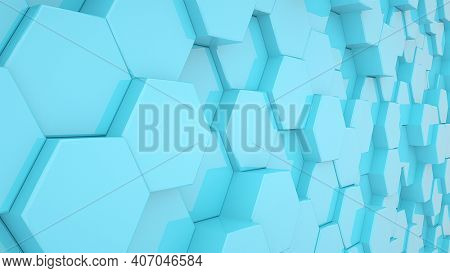 Abstract tech background. 3D rendering.