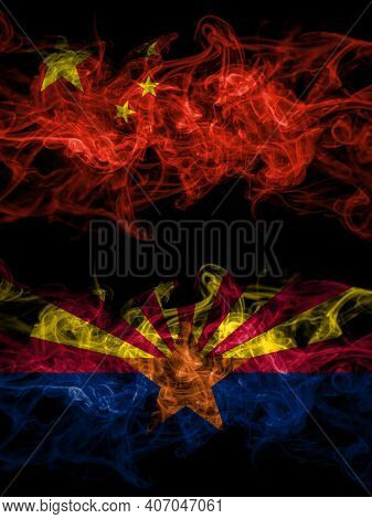 China, Chinese Vs United States Of America, America, Us, Usa, American, Arizona, Arizonan Smoky Myst