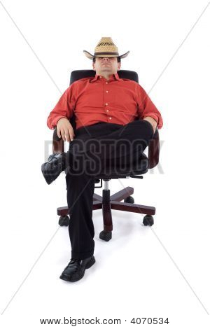 사무실에서 양 아치