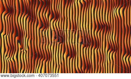 Lush Lava Creative Background, Smooth Glow Flow Vertical Streams Of Red-orange Fiery Lava.