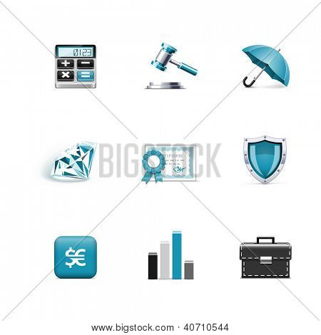 Financiën pictogrammen.