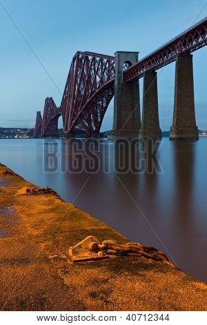 her Schiene BrÃ¼cke von AbenddÃ¤mmerung, South queensferry