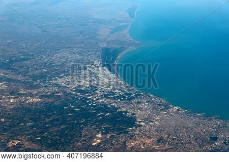 Turkish City Of Mersin From A Height