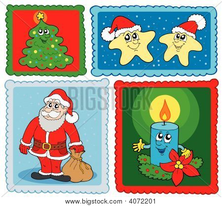 Vánoční Post známky kolekce 2