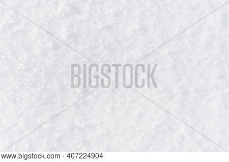 Snow Background. Ice Texture. Winter Seanson Pattern. Pile Of Snow. Crystal Snowflake Shine.