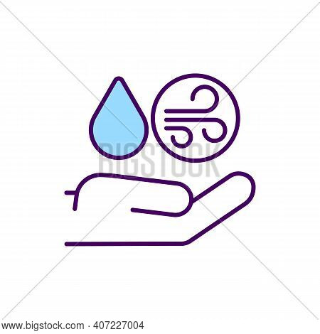 Water Quality Protection Rgb Color Icon. Protecting Water Resources. Enhancing Aquatic Ecosystems St