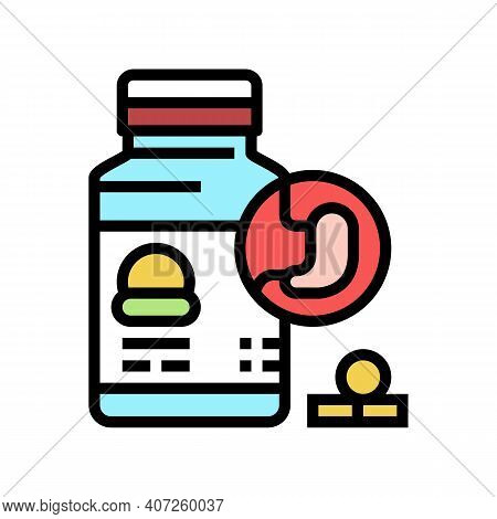 Treatment Digestion System Color Icon Vector. Treatment Digestion System Sign. Isolated Symbol Illus