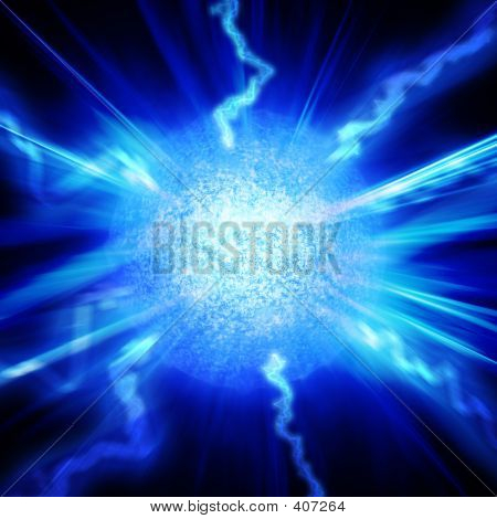 Ball blau Energie