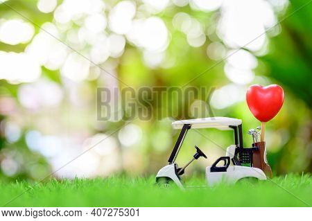 Valentines Day And Sweetest Day, Love Heart Concept. Copy Space For Text With Natural Background