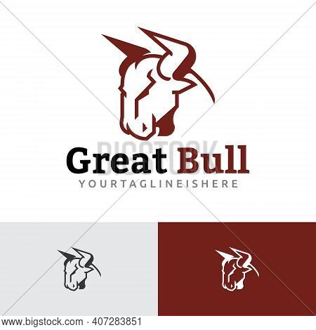 Great Bull Wild Animal Business Sport Logo Template