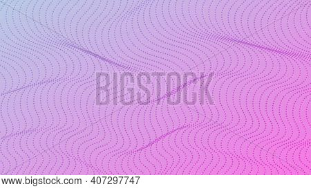 Halftone Gradient Background With Dots. Abstract Pink Dotted Pop Art Pattern In Comic Style. Vector 