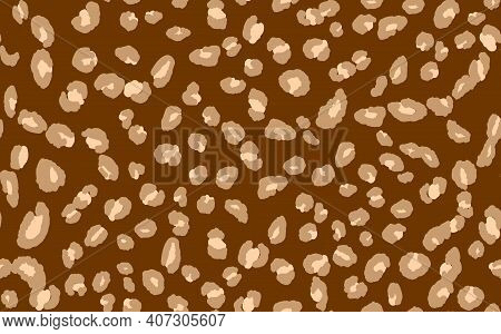 Abstract Modern Leopard Seamless Pattern. Animals Trendy Background. Brown Decorative Vector Stock I