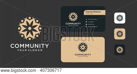 Teamwork Family Community Logo And Business Card Design Inspiration