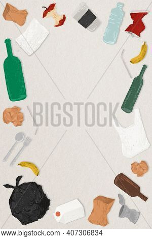 Garbage frame environment ocean pollution