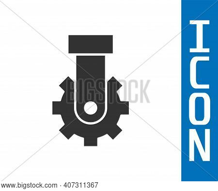 Grey Derailleur Bicycle Rear Speed Folding Icon Isolated On White Background. Vector