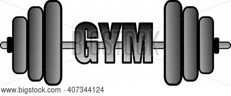 Image Of Gym Weights With Text Over