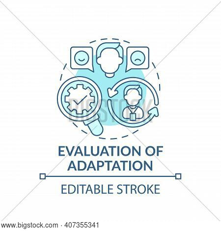 Corporate Standards, Norms And Entering Company Concept Icon. Adaptation Of Employee. Trial Period T
