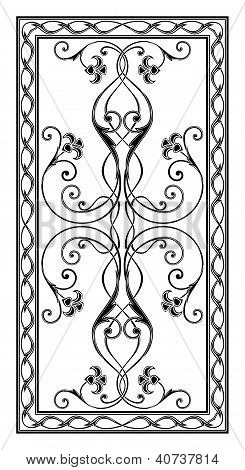 Pattern For A Rectangular Table Tops Applying Sandblasting