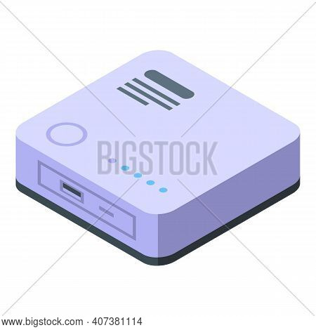 Smart Home Control Icon. Isometric Of Smart Home Control Vector Icon For Web Design Isolated On Whit