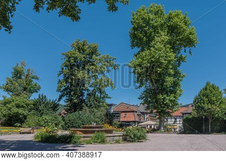 Koenigstein Taunus, Germany-july 02, 2018: Villa Borgnis Kurhaus Im Park, Koenigstein, Hesse, German