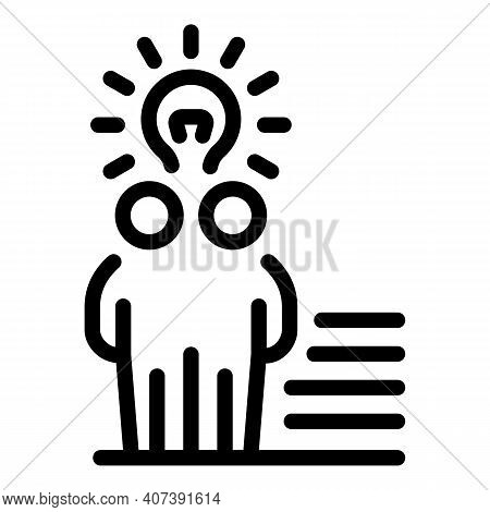 Authority Influence Icon. Outline Authority Influence Vector Icon For Web Design Isolated On White B