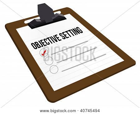 Établissement d'objectifs presse-papiers