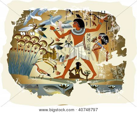 Starověcí Egypťané, 3000 BC zeď