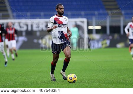Milano, Italy. 07th February . Koffi Djidji Of Fc Crotone  During The Serie A Match Between Ac Milan