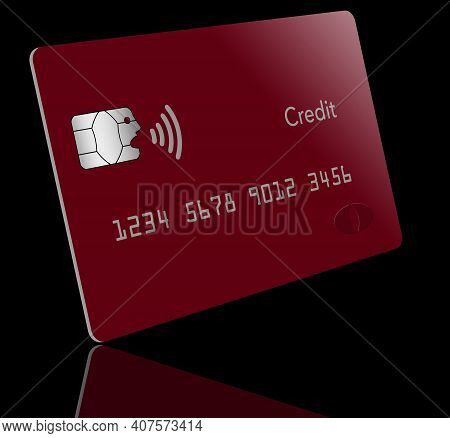 An Emv Chip Appears To Be Speaking With The Near Field Communication Icon Sending Information Out Of