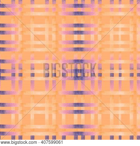 Geometric Seamless Pattern Orange In A Cage Basckground.