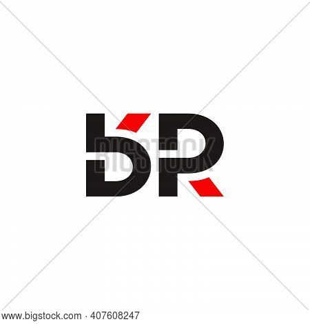 Abstract Letter Pb Simple Geometric Simple Colorful Vector