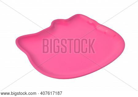Klang,malaysia:february 11-special Edition Tupperware Plate For Kids Over White Background
