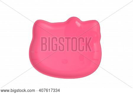 Klang,malaysia:february 11, 2021-special Edition Tupperware Plate For Kids Over White Background.