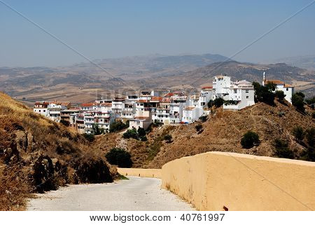 Aldeia branca, Alora, Andaluzia, Espanha.