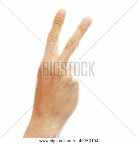 Hand With Peace Sign