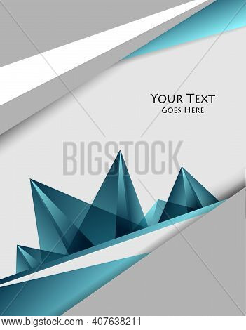 Vector Modern Cover Template. Abstract Bright Background For Poster, Brochure, Flyer Design With Tra