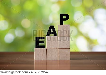 Cube Block With The Inscription Eap. Employee Assistance Program Eap