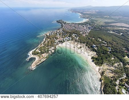 Aerial Panoramic View Of Town Of Kiten, Burgas Region, Bulgaria