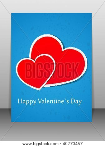 Tarjeta de San Valentín. Ilustración del vector.