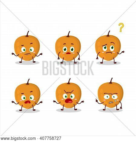 Cartoon Character Of Lulo Fruit With What Expression