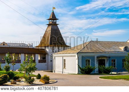 Astrakhan. Astrakhan Kremlin. Red Gate Of The Astrakhan Kremlin. View From The Inside Of The Histori